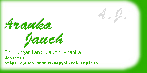 aranka jauch business card